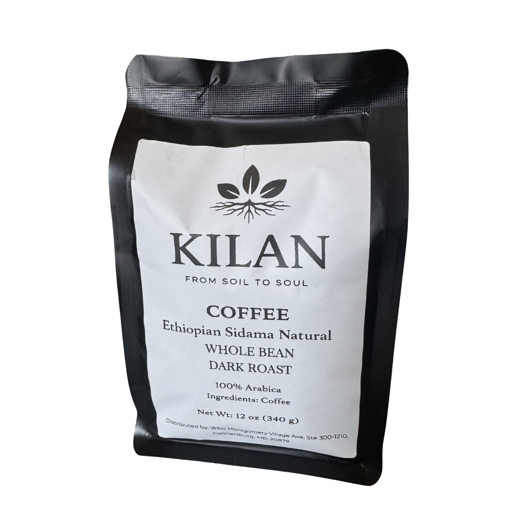 Ethiopian Sidama Natural – Whole Bean, Dark Roast (12oz)