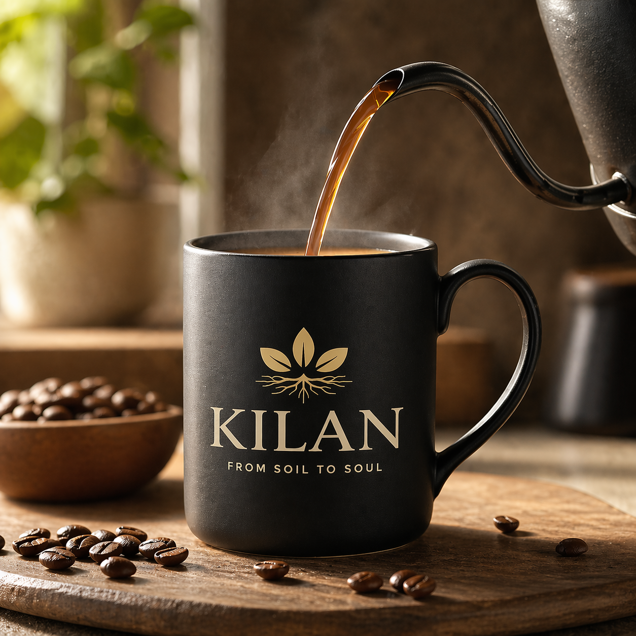 Ethiopian Sidama Natural – Whole Bean, Medium-Light Roast (12 oz)