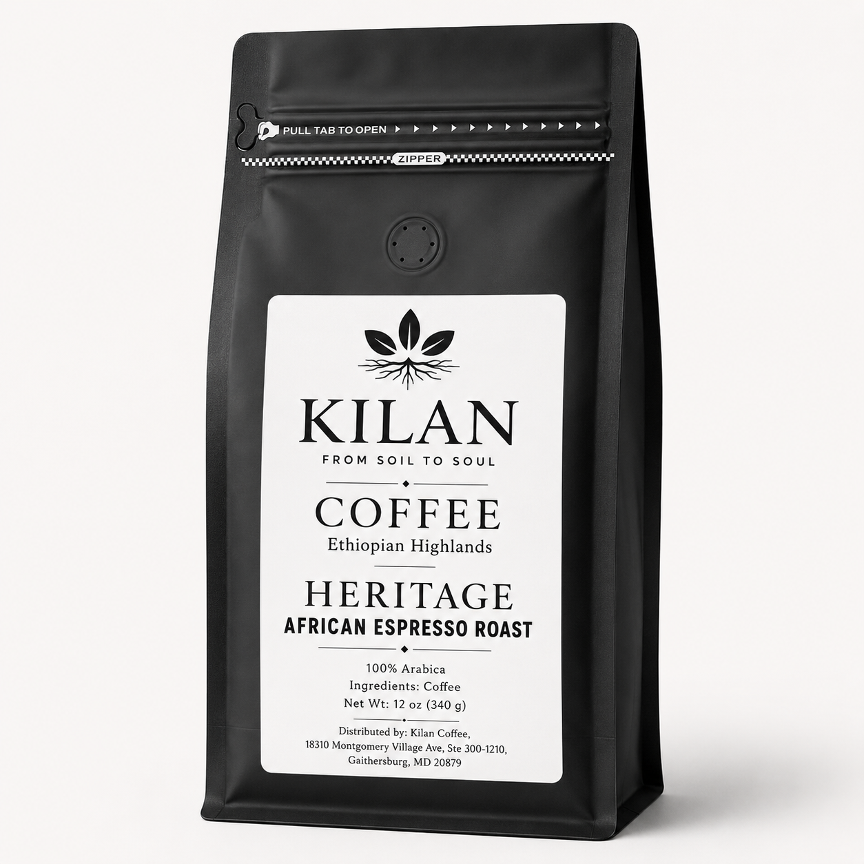 Kilan Coffee – Heritage African Espresso Roast Whole Bean (12 oz)