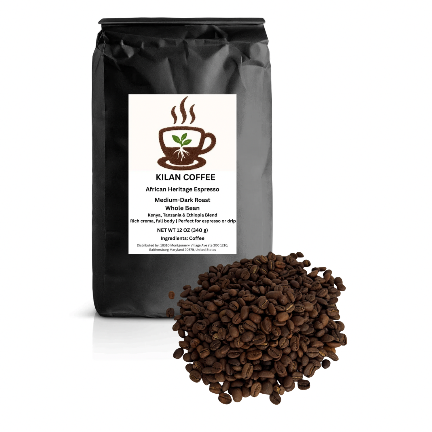 African Heritage Espresso - Whole Bean 12oz