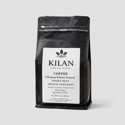 Ethiopian Sidama Natural – Medium Light Roast Bag with Zip